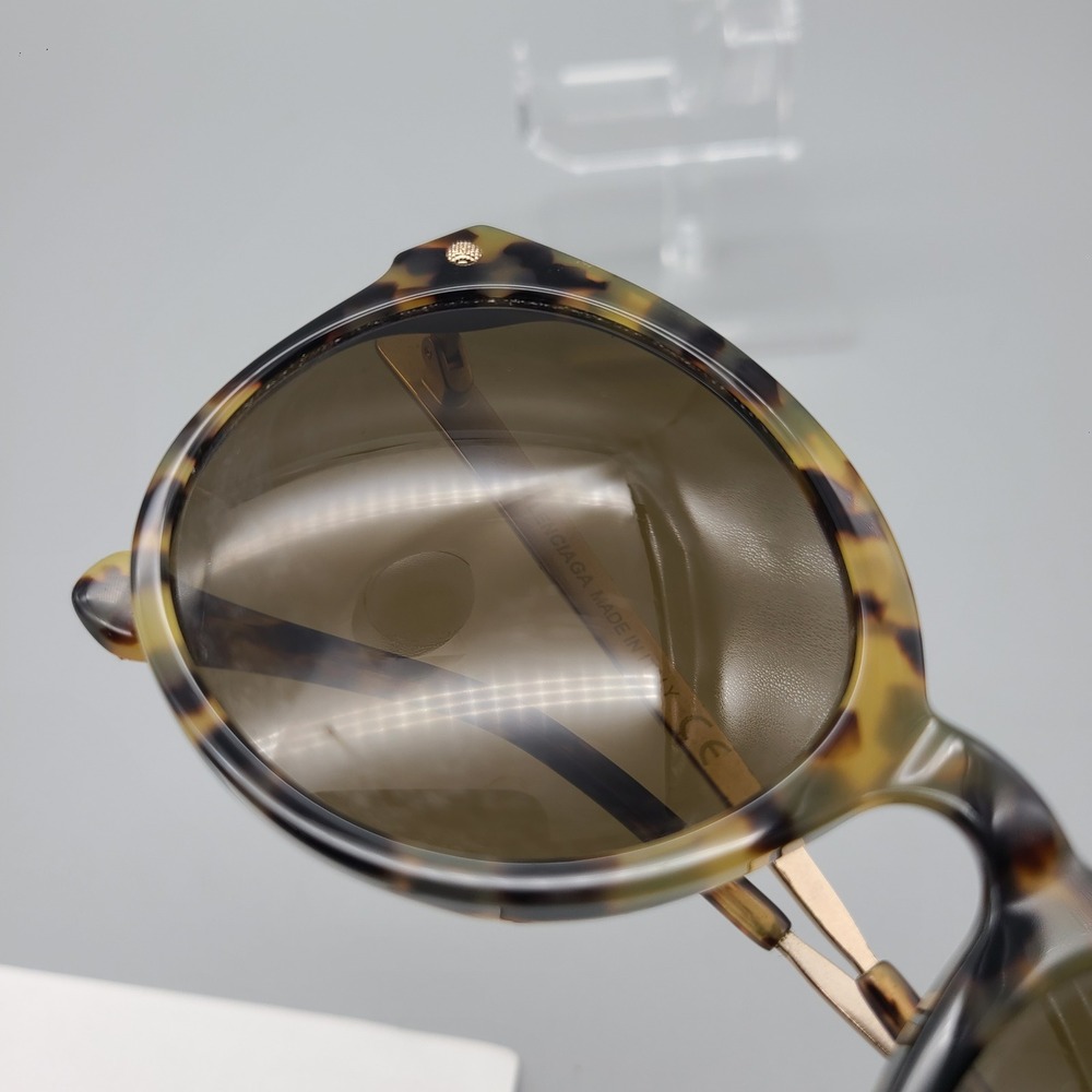 Balenciaga BA76-D Sunglasses Havana Tortoise Gold Cat Eye Made in Italy - Picture 10 of 11